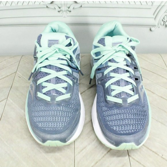 Saucony Guide ISO 2 Gray Aqua Nylon Lace Up Sneaker Running Shoes Size 8 - Picture 5 of 9